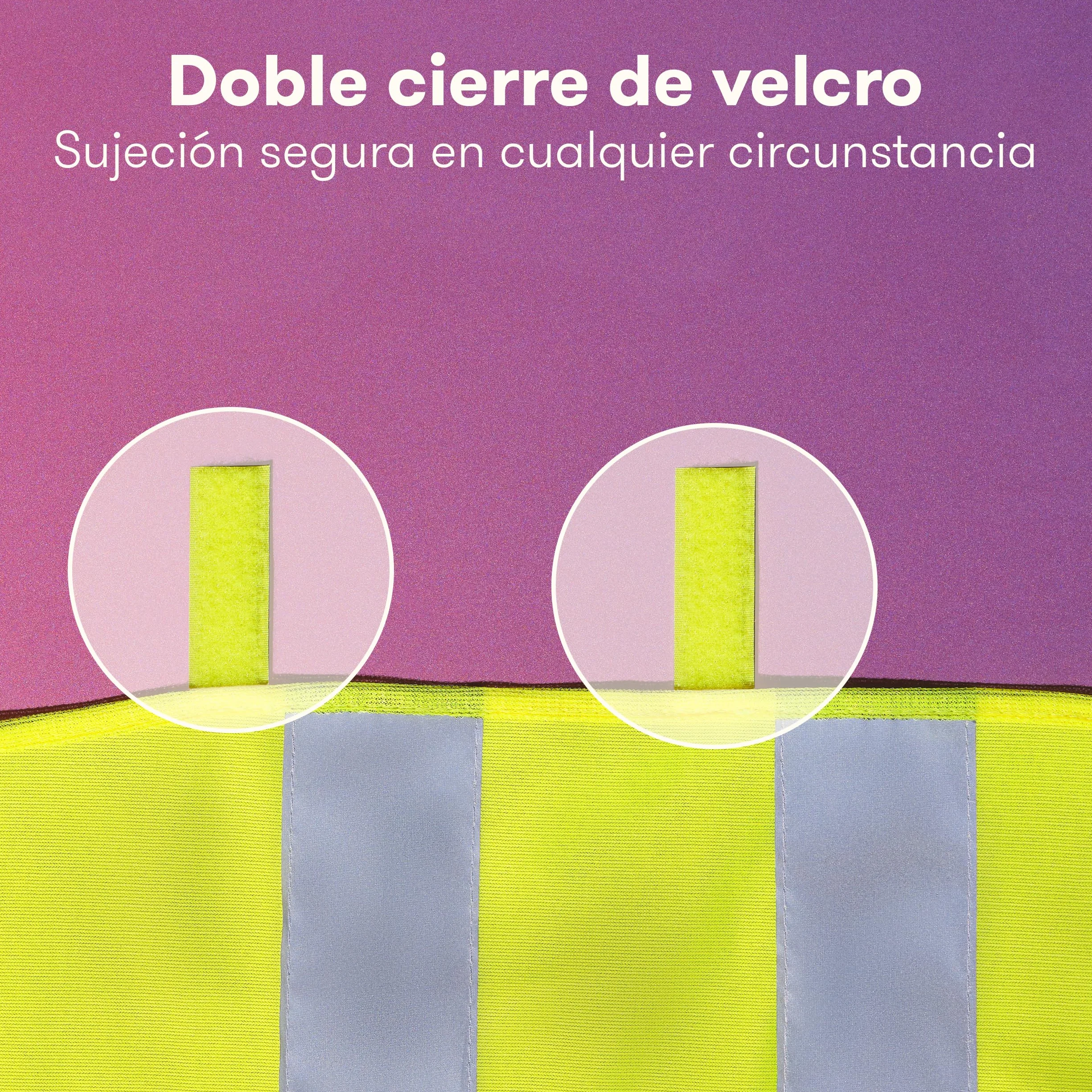 PURAHELP Set de 4 Chalecos Reflectantes para Coche - Alta Visibilidad - Conforme a la Normativa Europea EN ISO 20471 - Chalecos de Seguridad Amarillos - Chalecos de Seguridad para Adultos