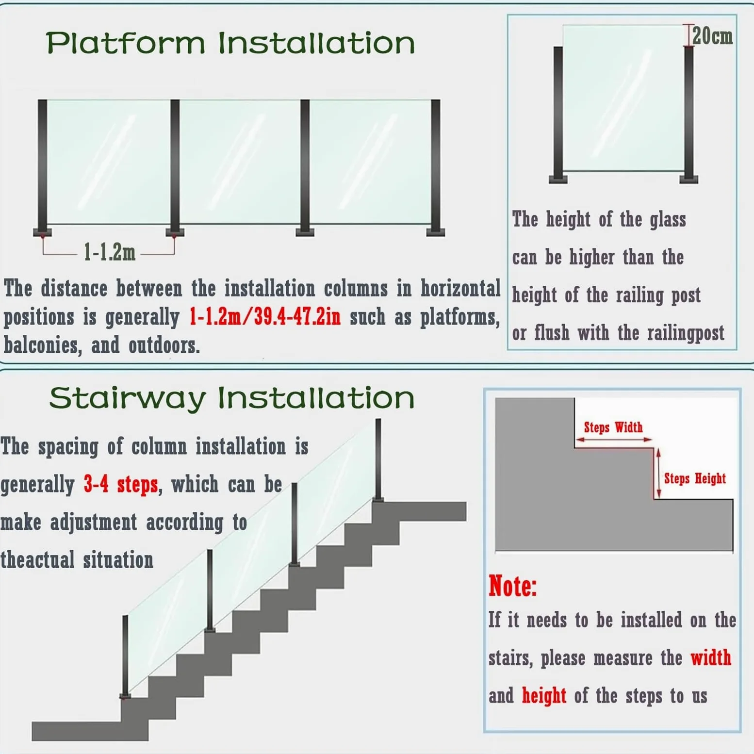 postes para barandillas de vidrio Paneles De Balaustrada Pilar Con Ranuras Y Base, Columna De Cristal De Alta Resistencia Para Barandillas/tabiques/terrazas, Poste De(A-EDGE,Height 70cm)