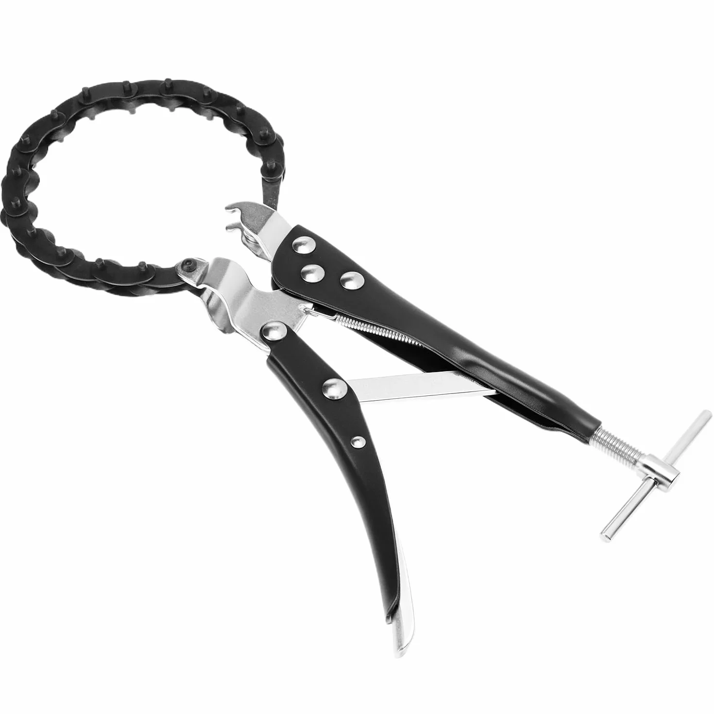 QWORK® cortador de tubo de cadena para tubo de escape, cortador de cadena, para cobre, PVC, aluminio