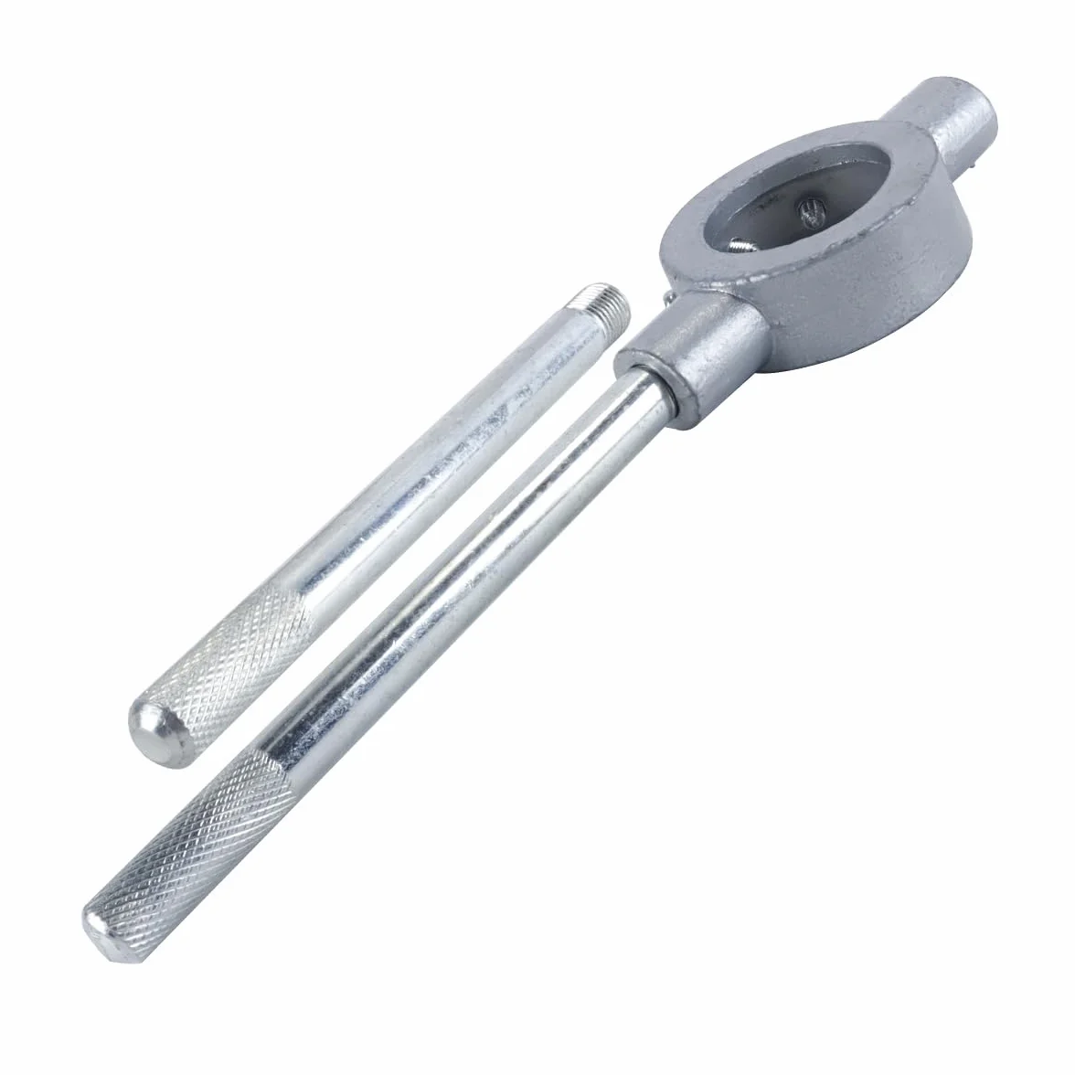Llave de mango para troquel redondo M24-M27/55 mm, soporte de troquel de rosca de aleación de zinc para corte y reparación de roscas