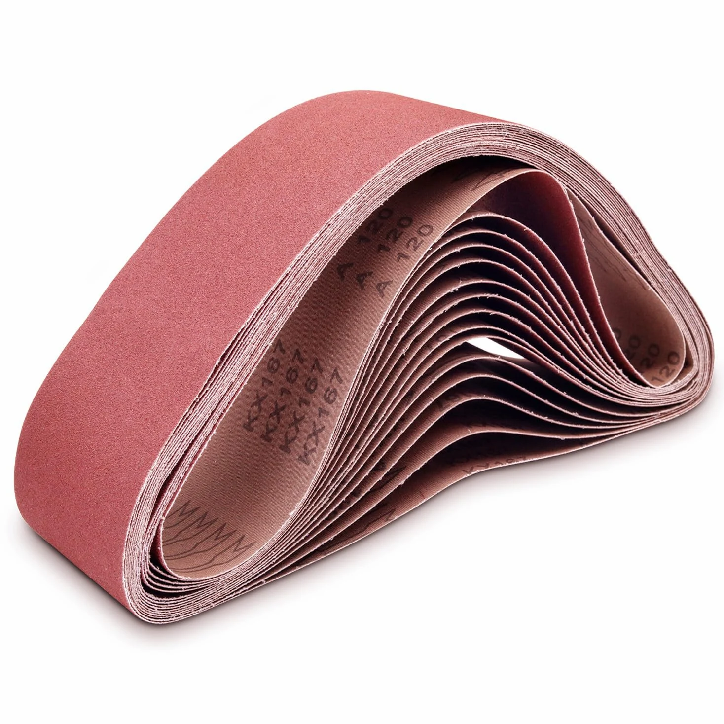 4 correas de lijado de 36, correa de lijado de óxido de aluminio de grano 120 para lijadora de banda, correa de lijadora de banda 4 x 36 para carpintería, paquete de 15 (4 x 36 pulgadas, grano 120)
