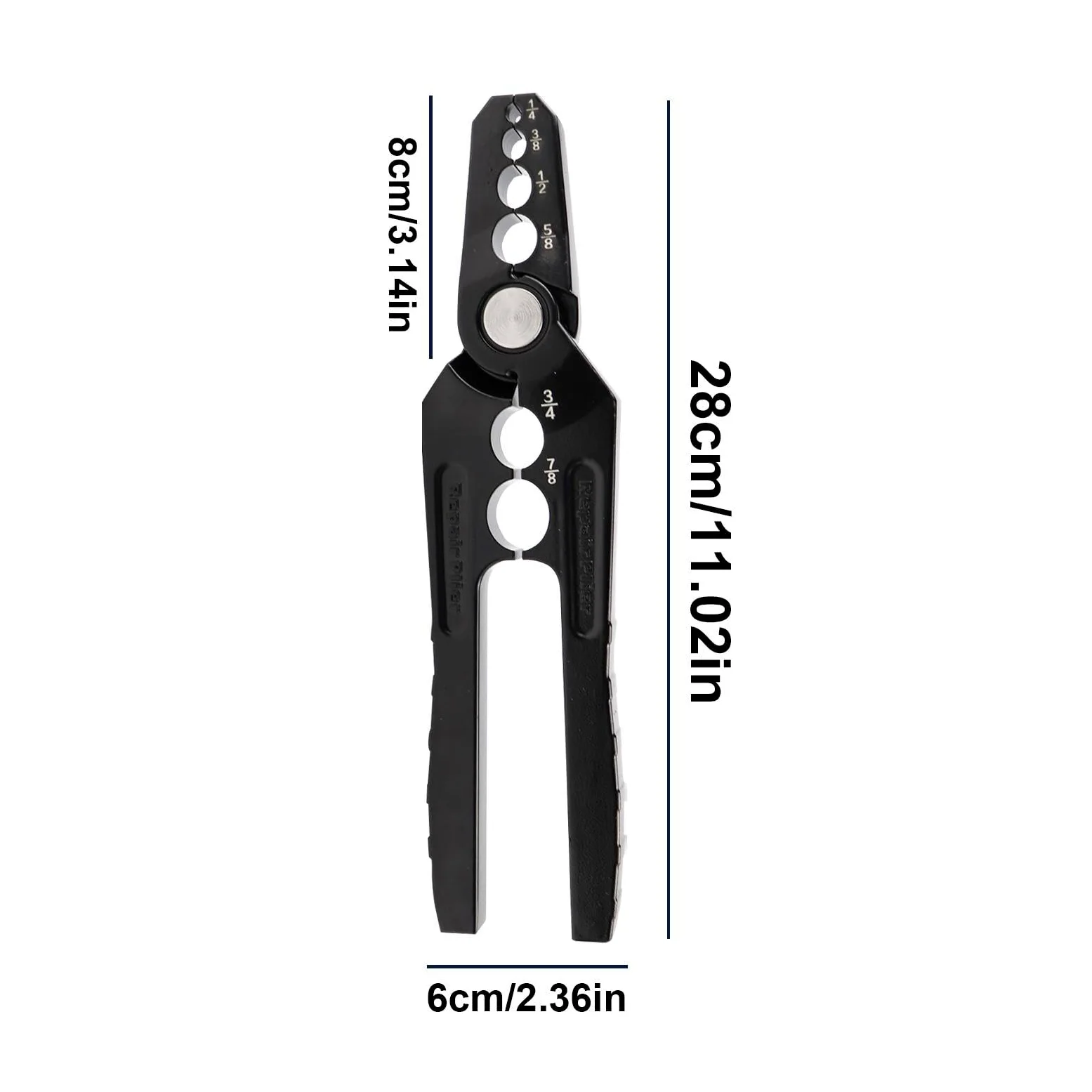 Herramienta de alicates de tubo de cobre, extensor USB, herramienta de reparación de tubos redondos de cobre, herramienta de reparación de aire acondicionado, herramienta de reparación de