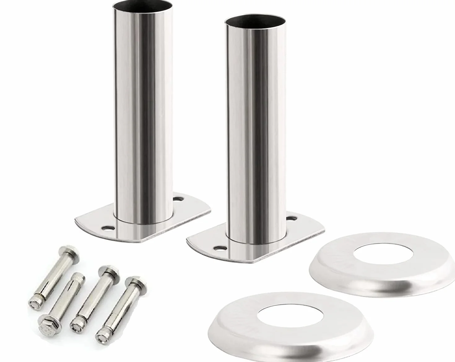 Soporte para escalera de piscina de acero inoxidable, diámetro de 40 mm, pies para escalera de piscina de acero inoxidable, PLS-1