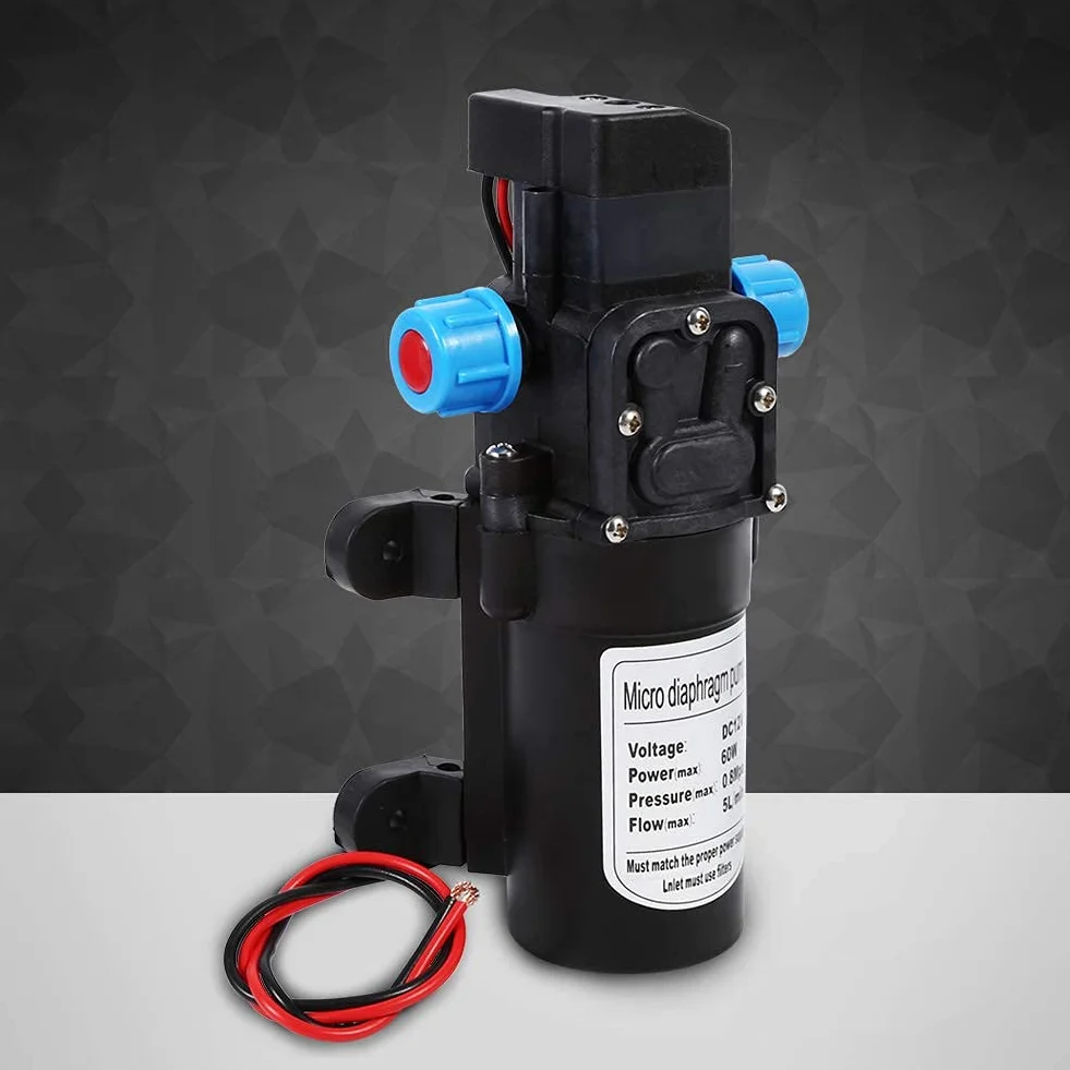 Bomba de agua automática de alta presión para caravana, barco, jardín, camión, barco, 12 V 60 W, 115 psi, 5 l/m