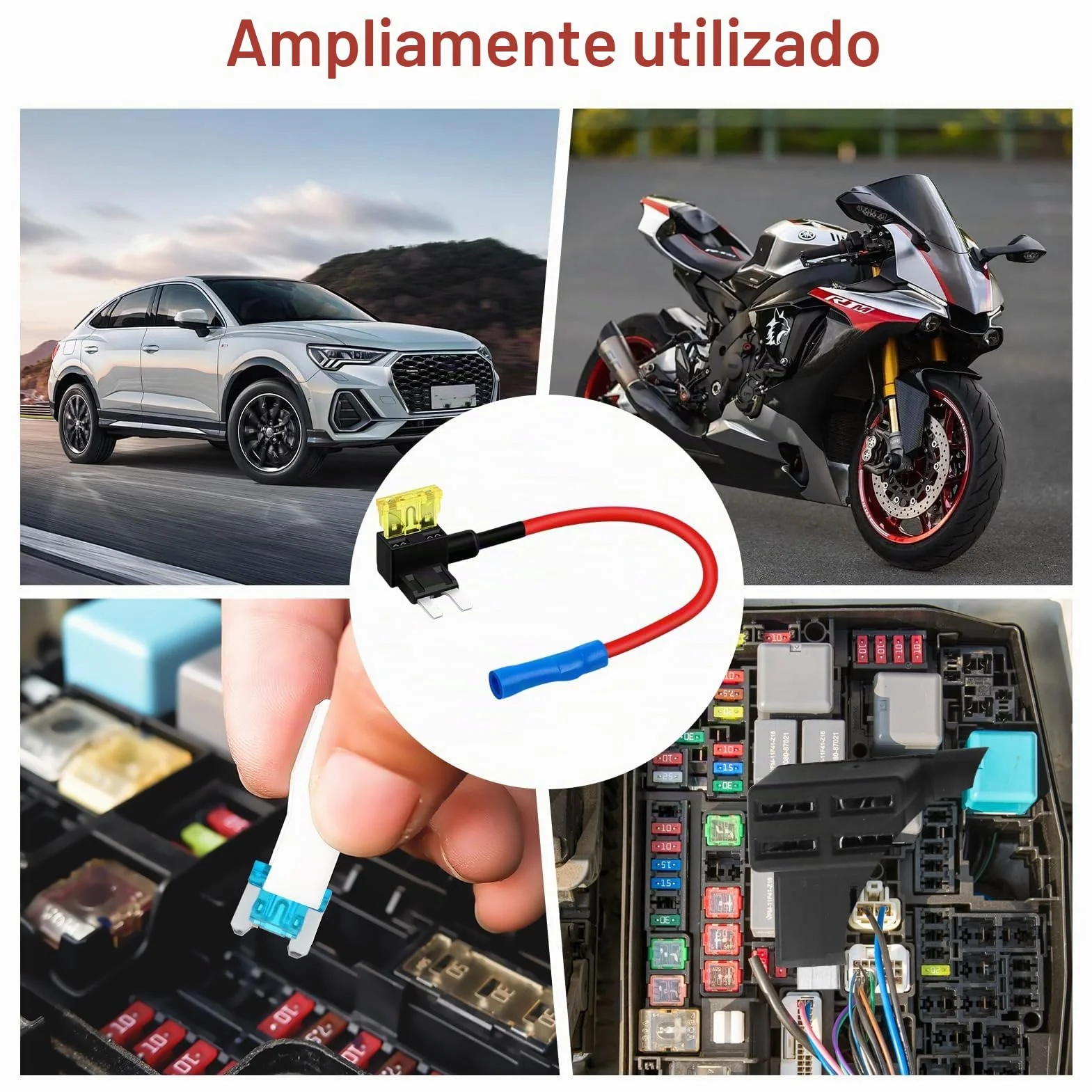 12 Piezas Portafusibles ATO ATC ATM APM 12V Fusible para Coche con 4 Tipos Mini Micro Micro2 Standard
