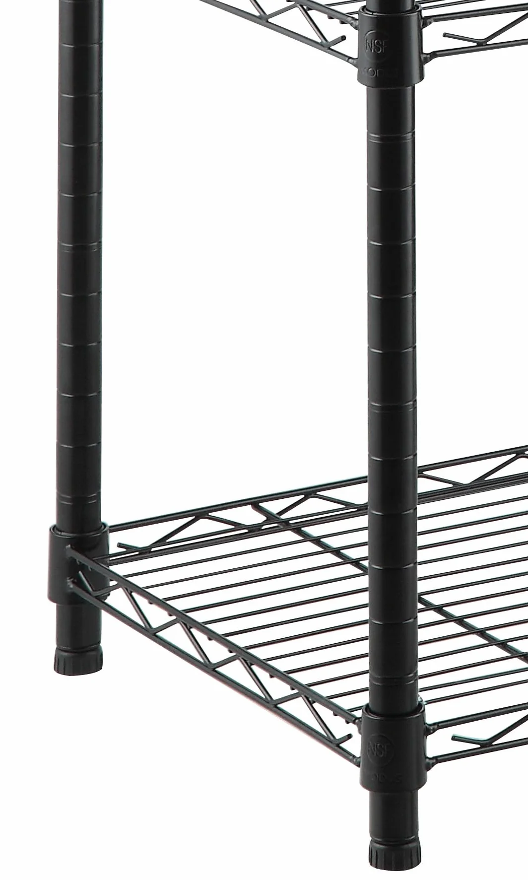 KitHome KG KITGARDEN Estantería Metálica Decorativa de Acero en Negro y 3 Baldas, 75x60x35cm