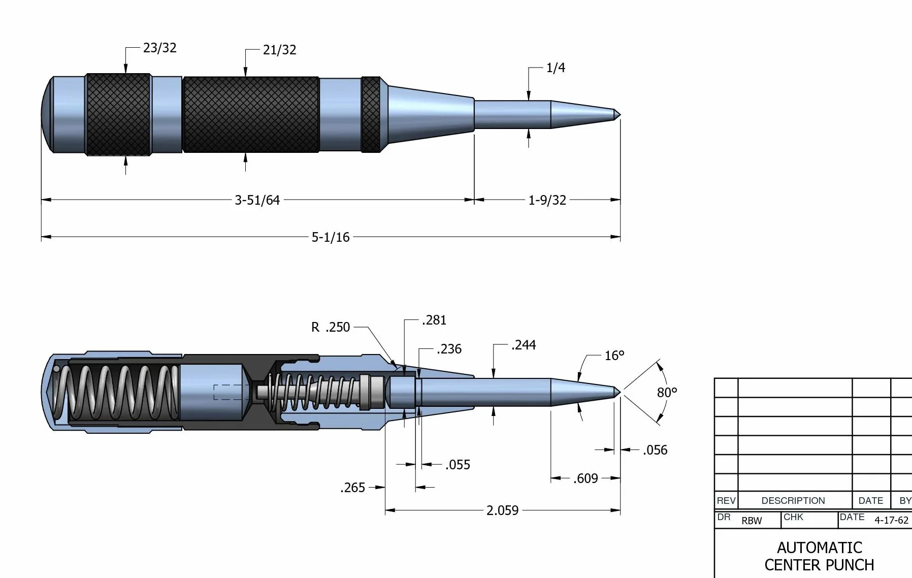 Starrett 18C Granete Automático de Acero aleado.