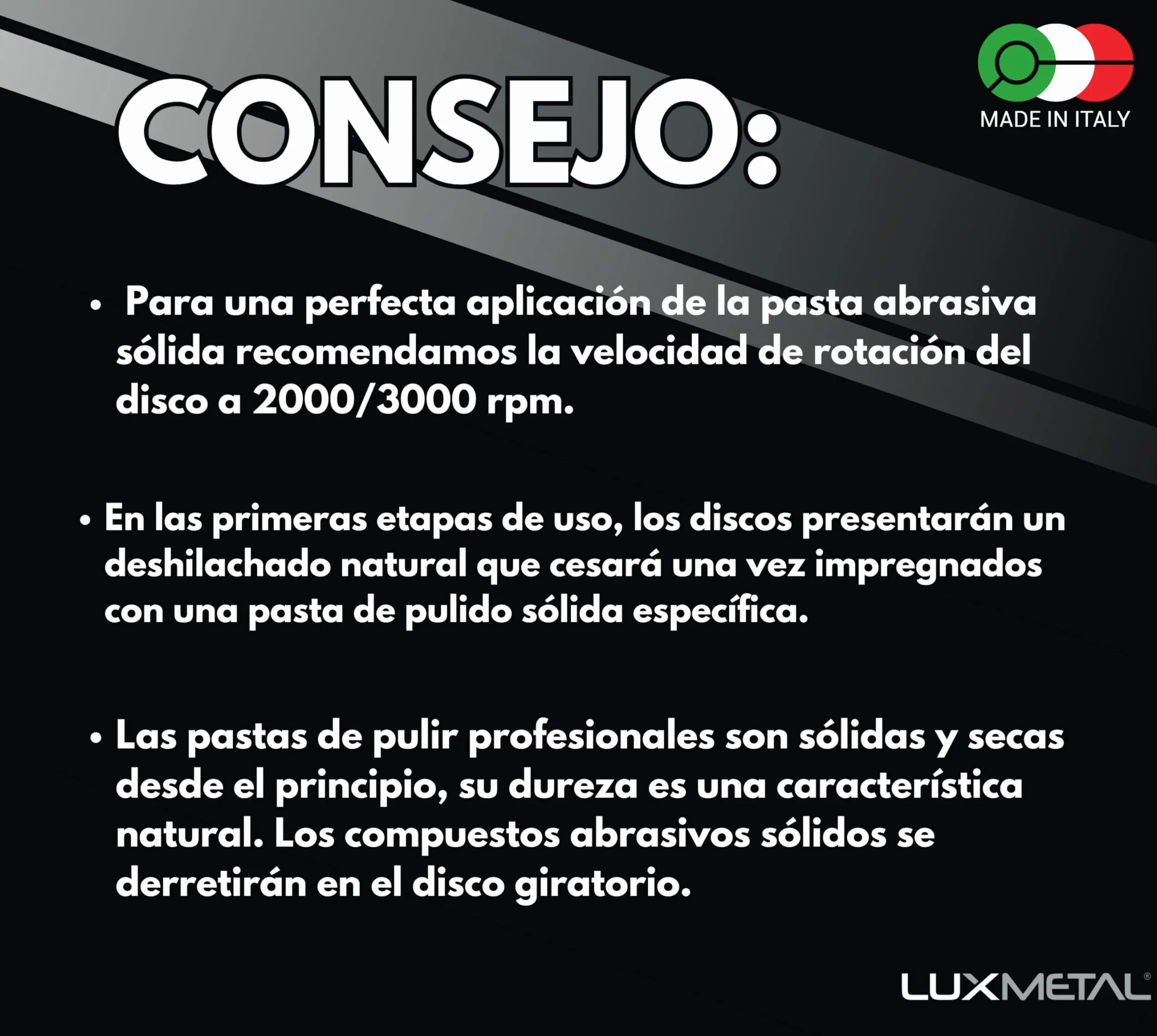 Lux Metal Kit de 1 pasta abrasiva abrillantadora de 250 g y 1 disco de pulido de algodón de 100 mm (S-Fine) para pulir metales, acero inoxidable, aluminio, hierro pulido, cromo, plexiglás, mármol,