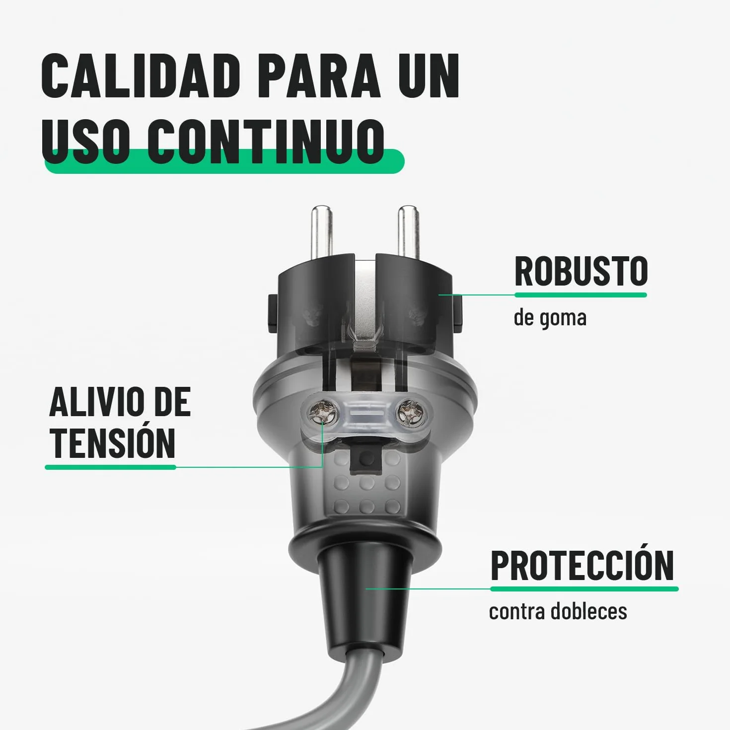 Clavija Enchufe Hembra y Macho Exteriores de Goma 230V 16A 3,7kW IP44