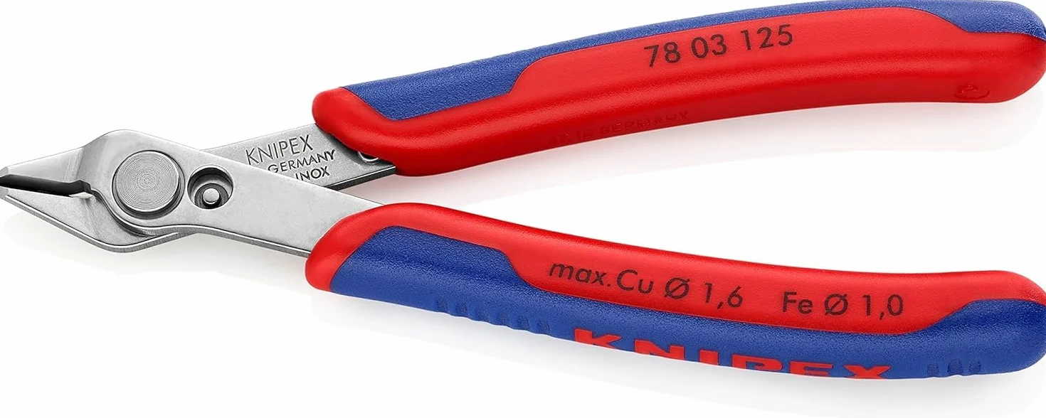KNIPEX Electronic Super Knips con mangos multicomponente 125 mm, 78 03 125
