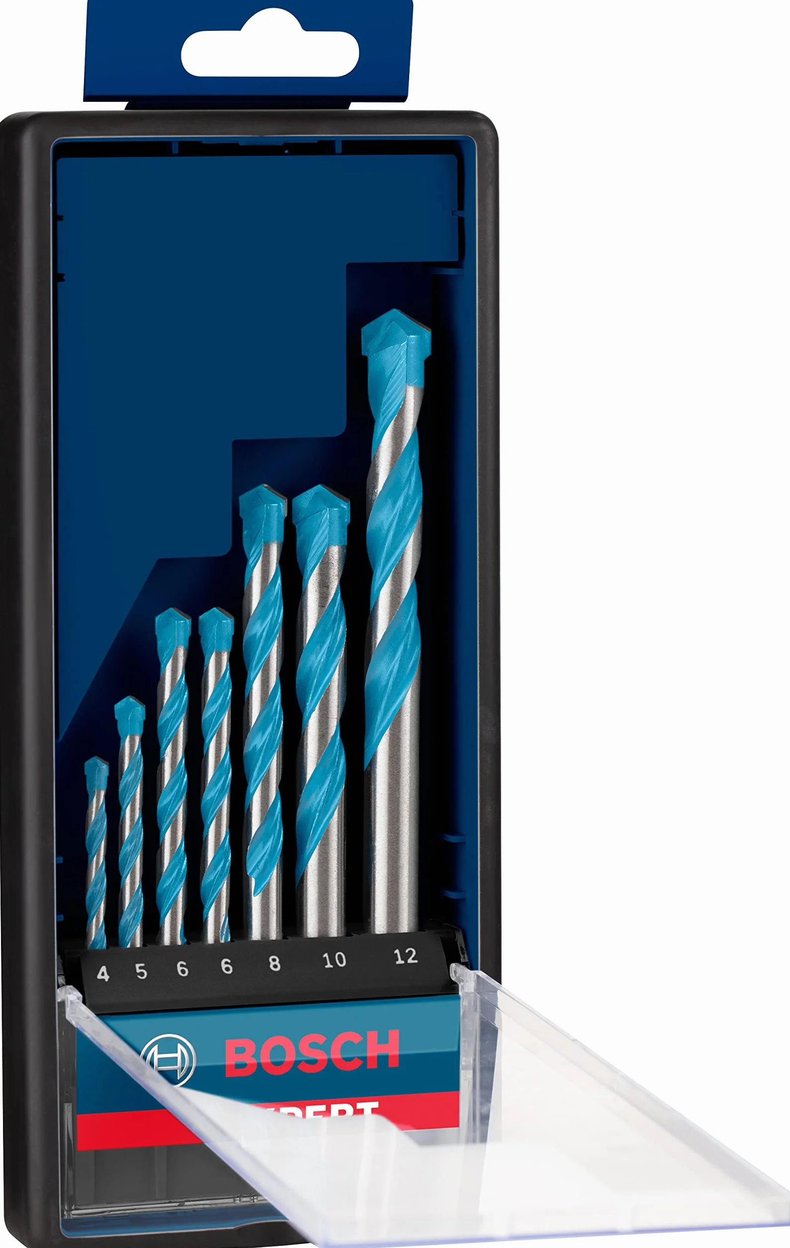 Bosch Professional 7 x Set de brocas Expert CYL-9 MultiConstruction, para Hormigón, 4-12 mm, Accesorios Taladro de impacto rotativo