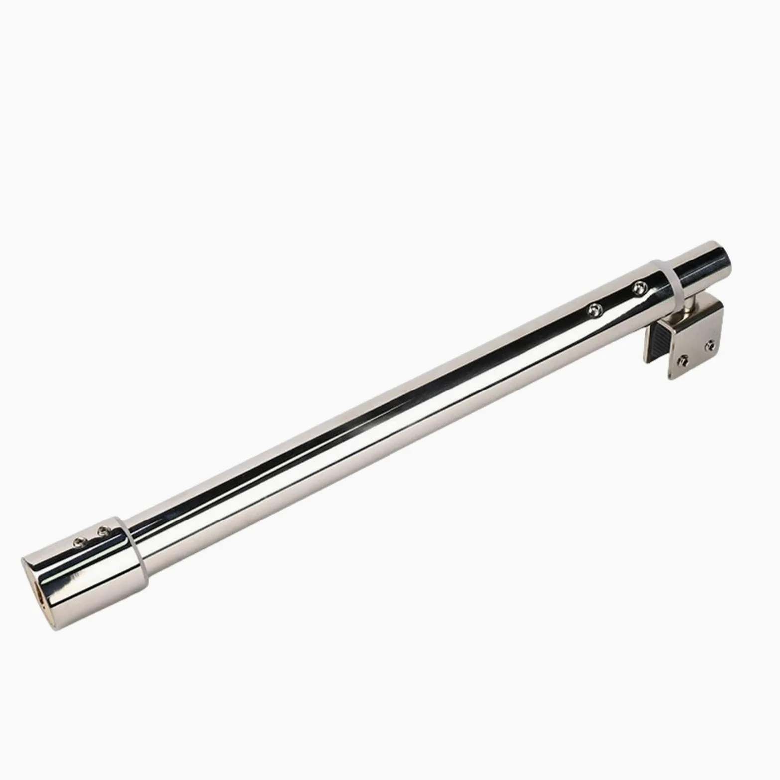 Barra de soporte para mampara de ducha de acero inoxidable, ajustable 600 mm a 800 mm, 25 mm, compatible con cristal de 8 mm a 12 mm, brazo soporte mampara (A)