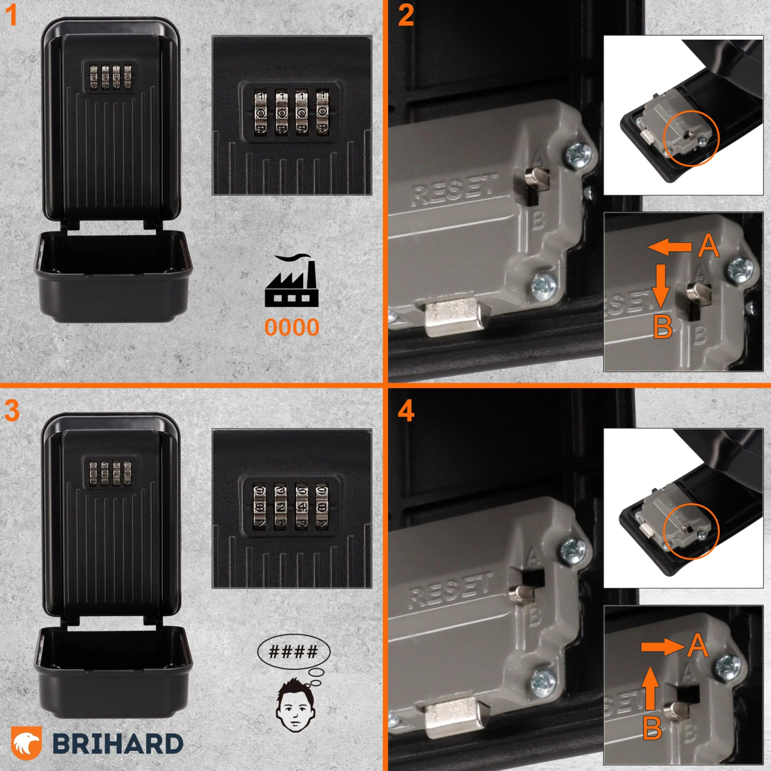 Caja Seguridad Llaves All Season XL Con Protector Impermeable, para Pared Exterior, Segura con Cerradura de Combinación de 4 Dígitos, Resistente a la Intemperie para Llaves de Casa y Coche