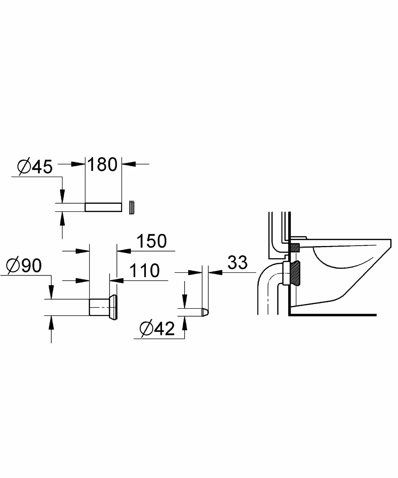 Grohe DAL-Accesorios De Descarga Ref. 37311K00