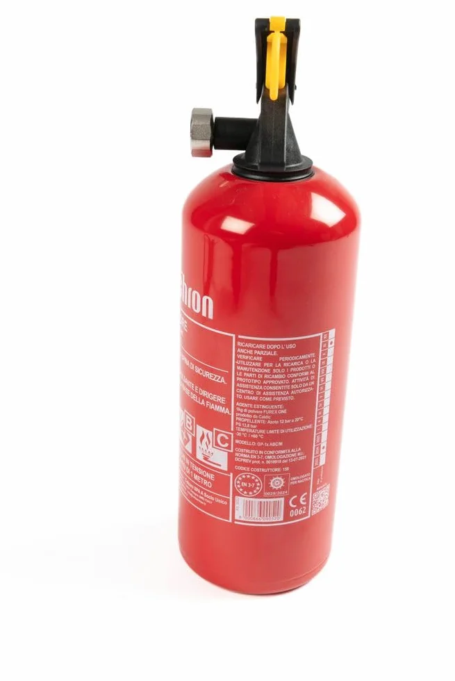 Start Extintor de Polvo ABC/M de 1 kg Aprobado por Rina, 8A 34B C, Certificado EN 3-7, Aprobado para navegación 0029/2023, certificación CE 0062