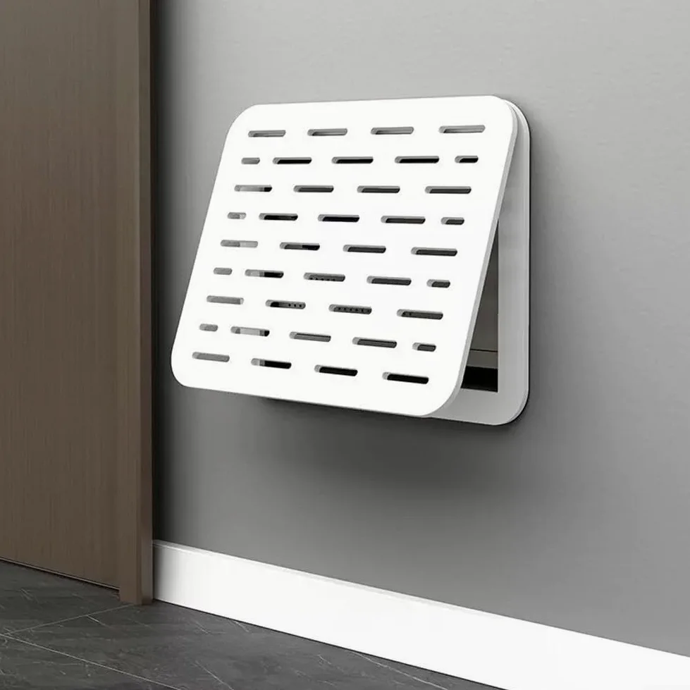 Caja de fusibles decorativa montada en la pared con puerta abatible para protección del medidor eléctrico y aspecto elegante (C)