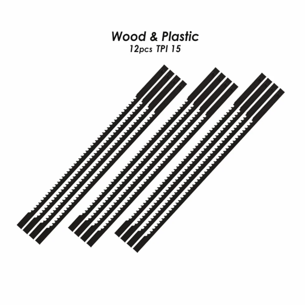 XLJP 48 Pack 105 mm 4 Pulgadas Hoja de Sierra de Calar Pin Extremo para Dremel Moto-Saw MS20 MS20-01 MS51-01 MS52-01 MS53-01 15/18/24 TPI