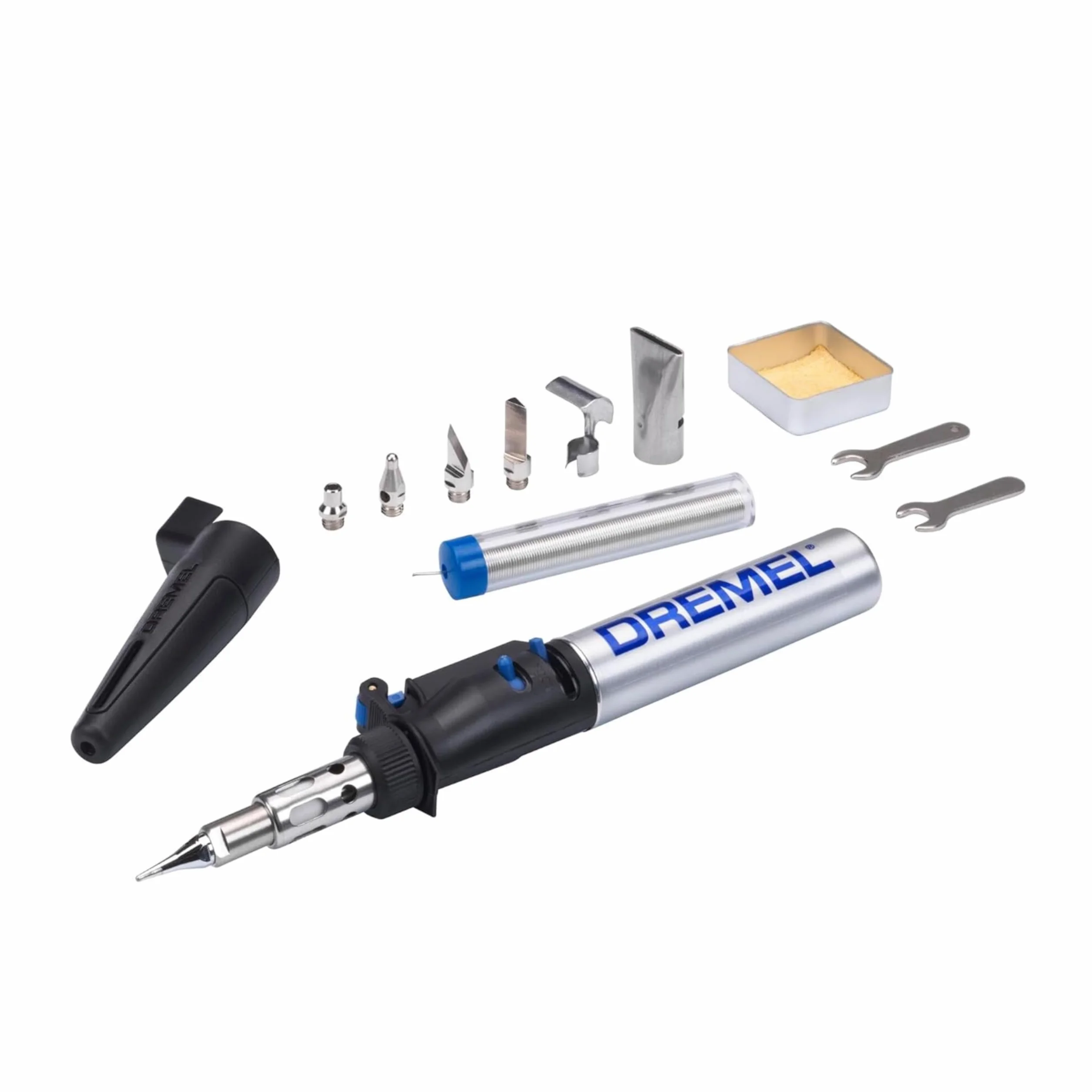 Dremel Versatip 2000 - Soldador sin cables, kit de soldadura de gas butano con 7 puntas intercambiables para quemado de madera, pirograbado, fabricación de joyas, artes y manualidades