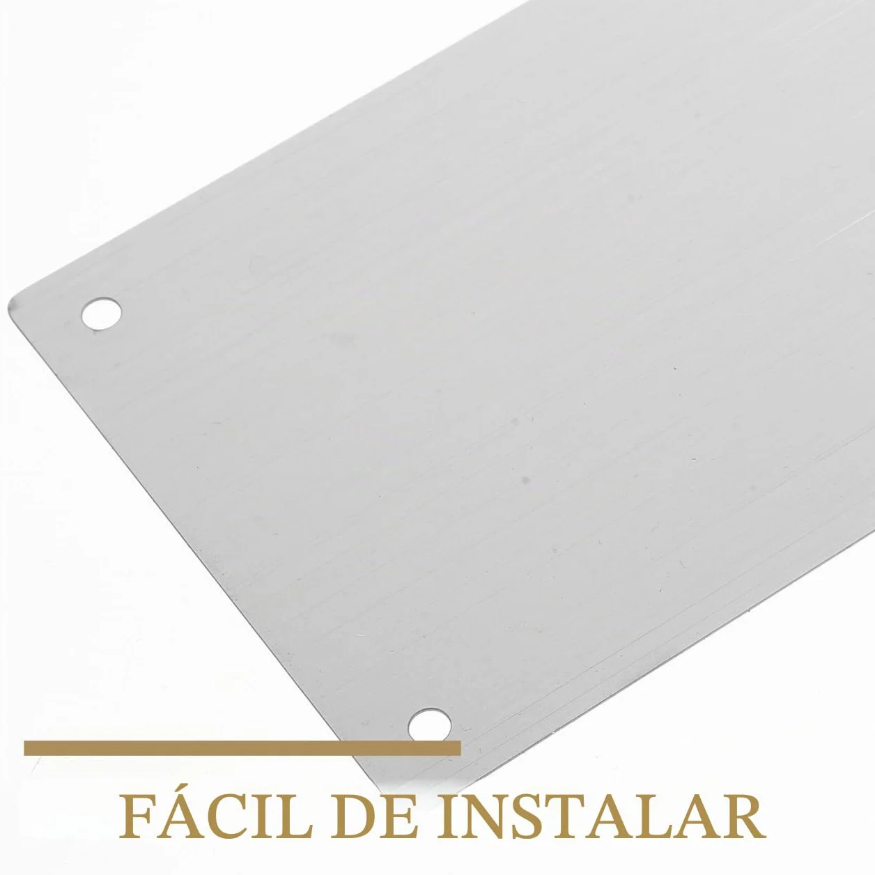 Angoily Placa De Protección Para Puerta De Acero Inoxidable 15.74X3.93X0.23In 2 Unidades Con Tornillos Para Puertas Interiores Y Exteriores Protección Contra Impactos Y Daños