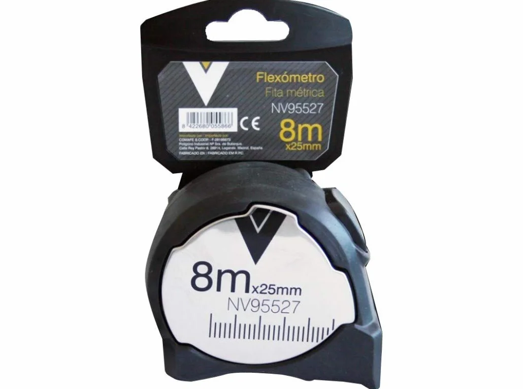 FLEXOMETRO MEDICION NIVEL CON FRENO METAL 08MT-25.0MM NV95527