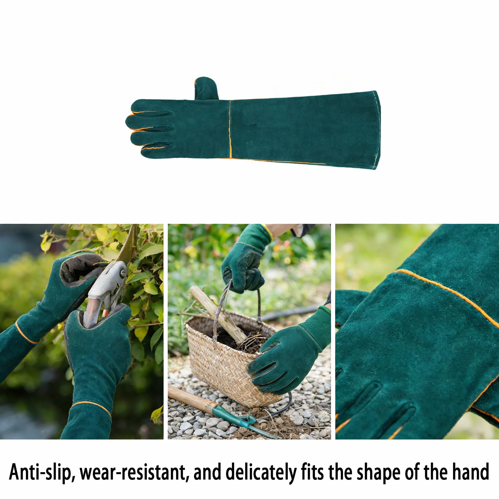Guantes Antimordeduras Perros 40 cm Protectora Manipulación Animales Baño Gatos Pájaros