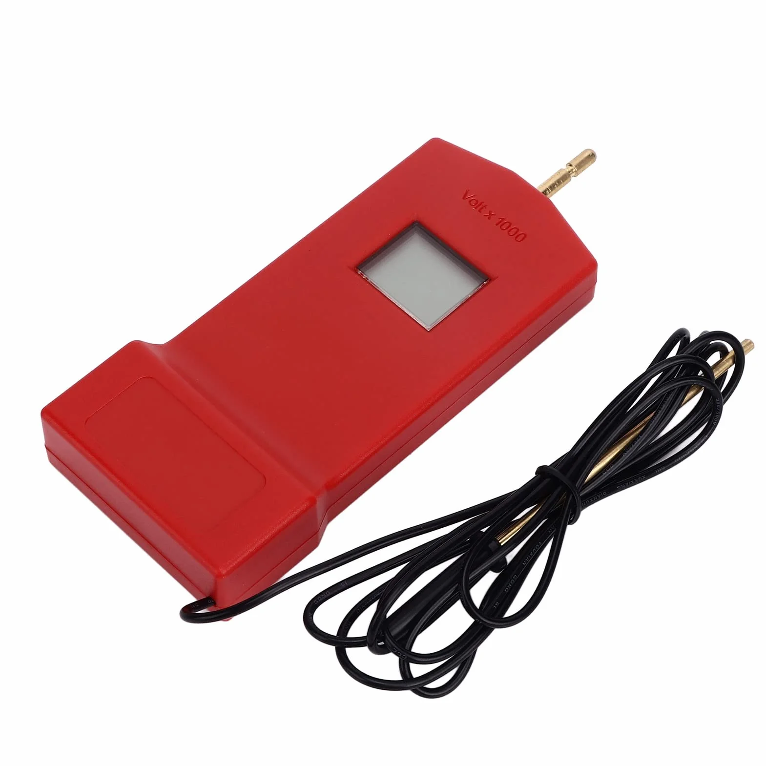 Probador de Vallas 15 X 6 X 2 Cm Probador de Vallas LCD Digital con Batería para Granjas (rojo)