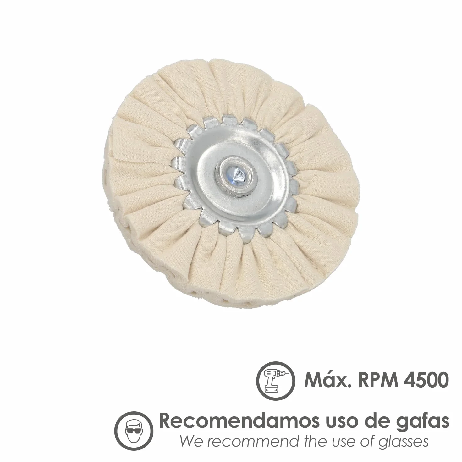 Disco Pulidor De Tela Para Taladro Ø80mm.