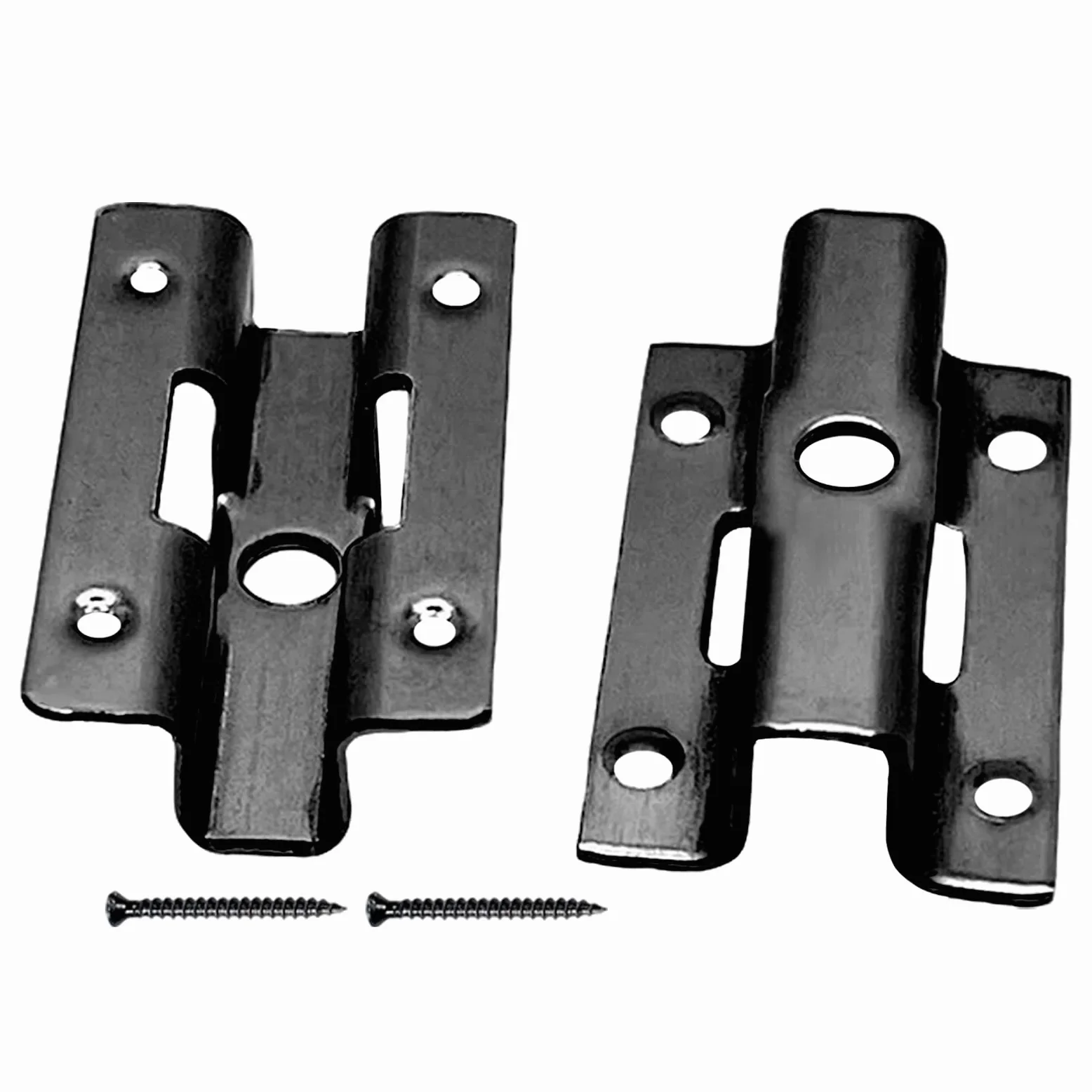 100 clips para terraza de acero inoxidable, en forma de U, clips de fijación con 100 tornillos para cierre de suelo de madera de bambú, rango de sujeción 6 mm/7 mm/8 mm/9 mm (negro 8 mm)