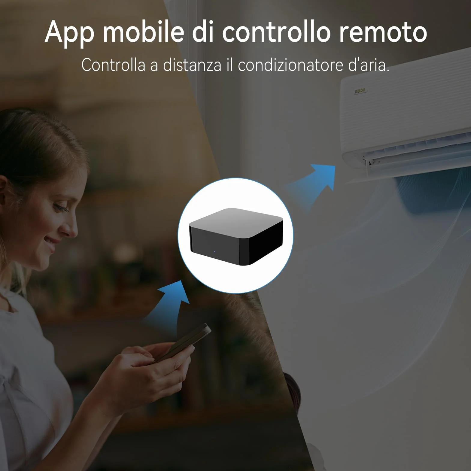 Control Remoto Inteligente Universal WiFi Hub IR para TV y Aire Acondicionado Compatible con Alexa Google Home