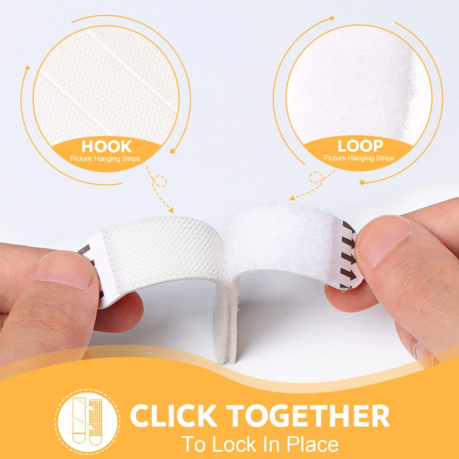 Tiras pequeñas para colgar cuadros resistentes, 40 pares (80 tiras) para colgar cuadros sin clavos, calcomanías para marco de fotos para pared, colgar fotos sin clavos, tiras de montaje de repuesto