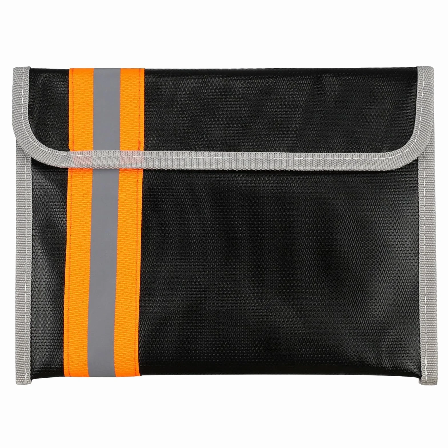 YunBey Bolsa de Documentos Ignífuga con Cremallera sobre Ignifugo e Impermeable Bolsa Ignifuga para Pasaporte Dinero Documentos Objetos de Valor (Negro)