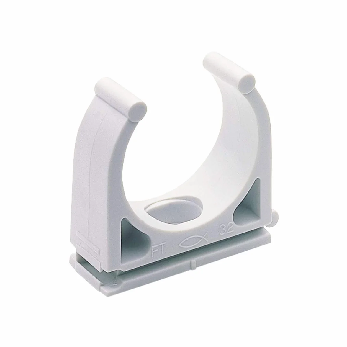 fischer - Clip Ft 16. Clip o abrazadera de pvc para la fijación de cables. (100 unidades)