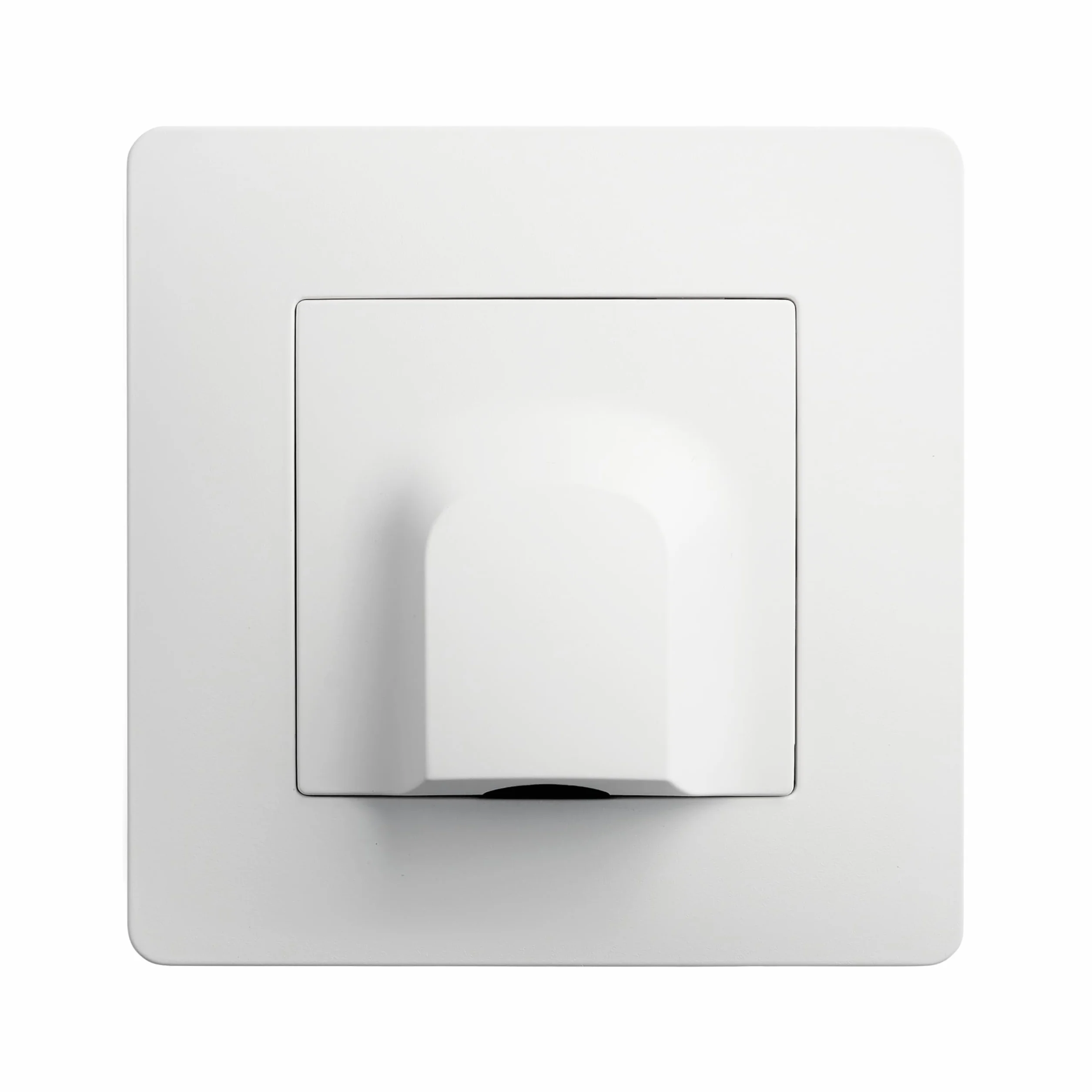 DEBFLEX Salida de Cables con Sujetacables Blanco ABS 71x71x27 mm Instalación Empotrada