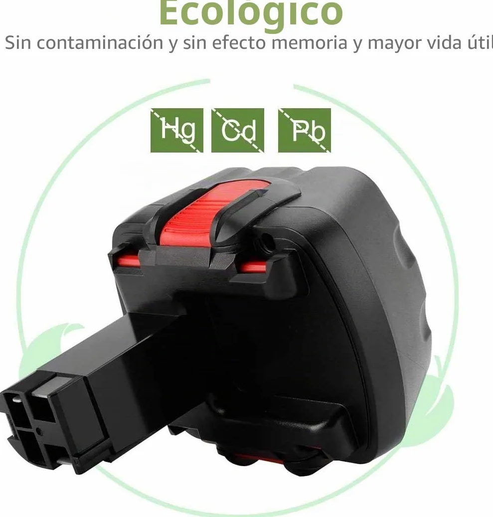Kengdor 2X Batería de Repuesto 12V 3.6Ah Ni-MH para Bosch BAT043 BAT045 BAT120 BAT139 2607335542 2607335526 2607335274 2607335709 GSR 12-2 12VE-2 PSR 12 GSB 12VE-2 22612 23612 32612