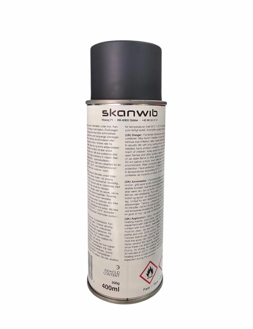 ofenfarbe ofenspray métallisé 400 ml, noir