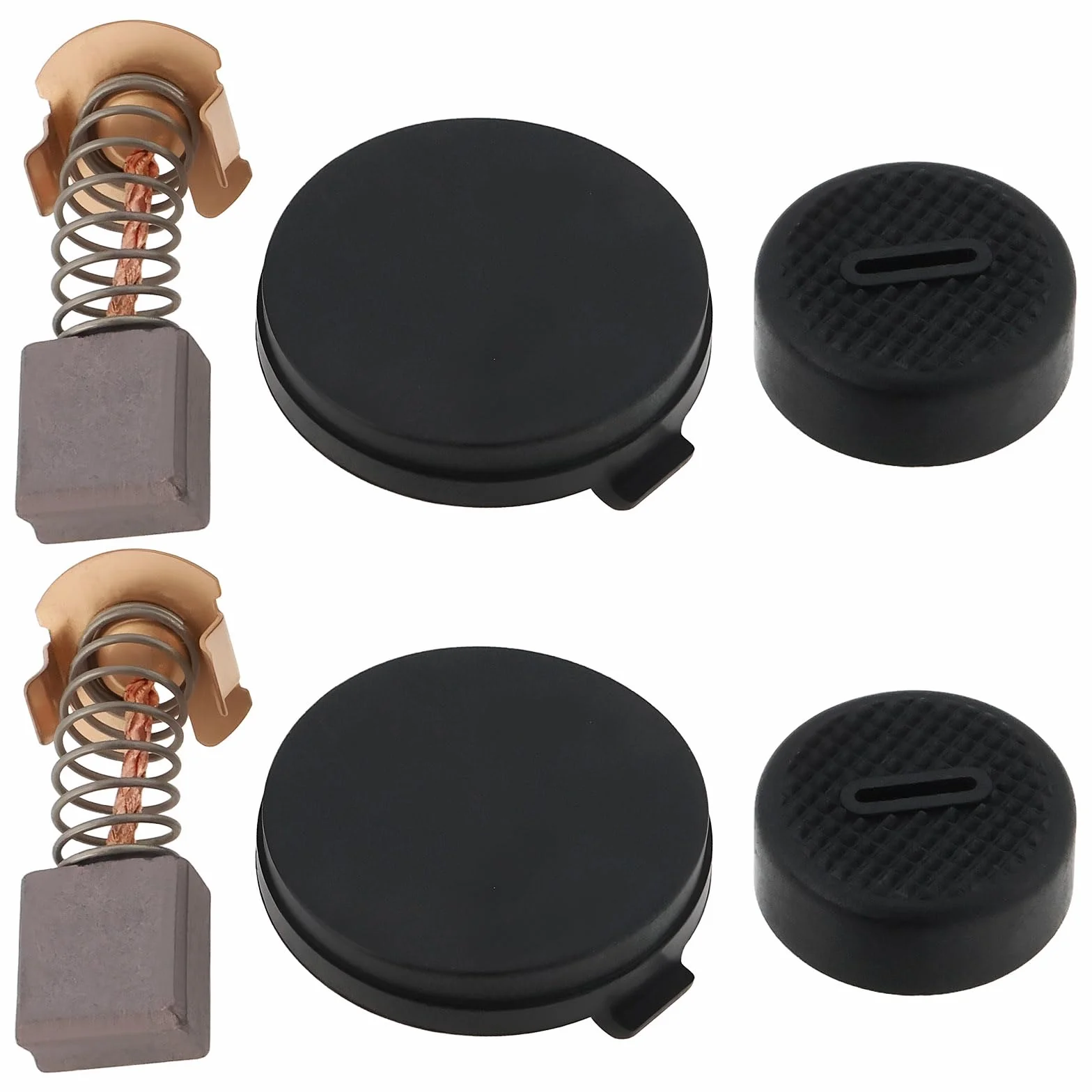 Juego de Tapas de Cepillo de Carbono para Motor 424128-4 CB411 Compatible con Makita DHR202 BHR202 SDS+ Plus