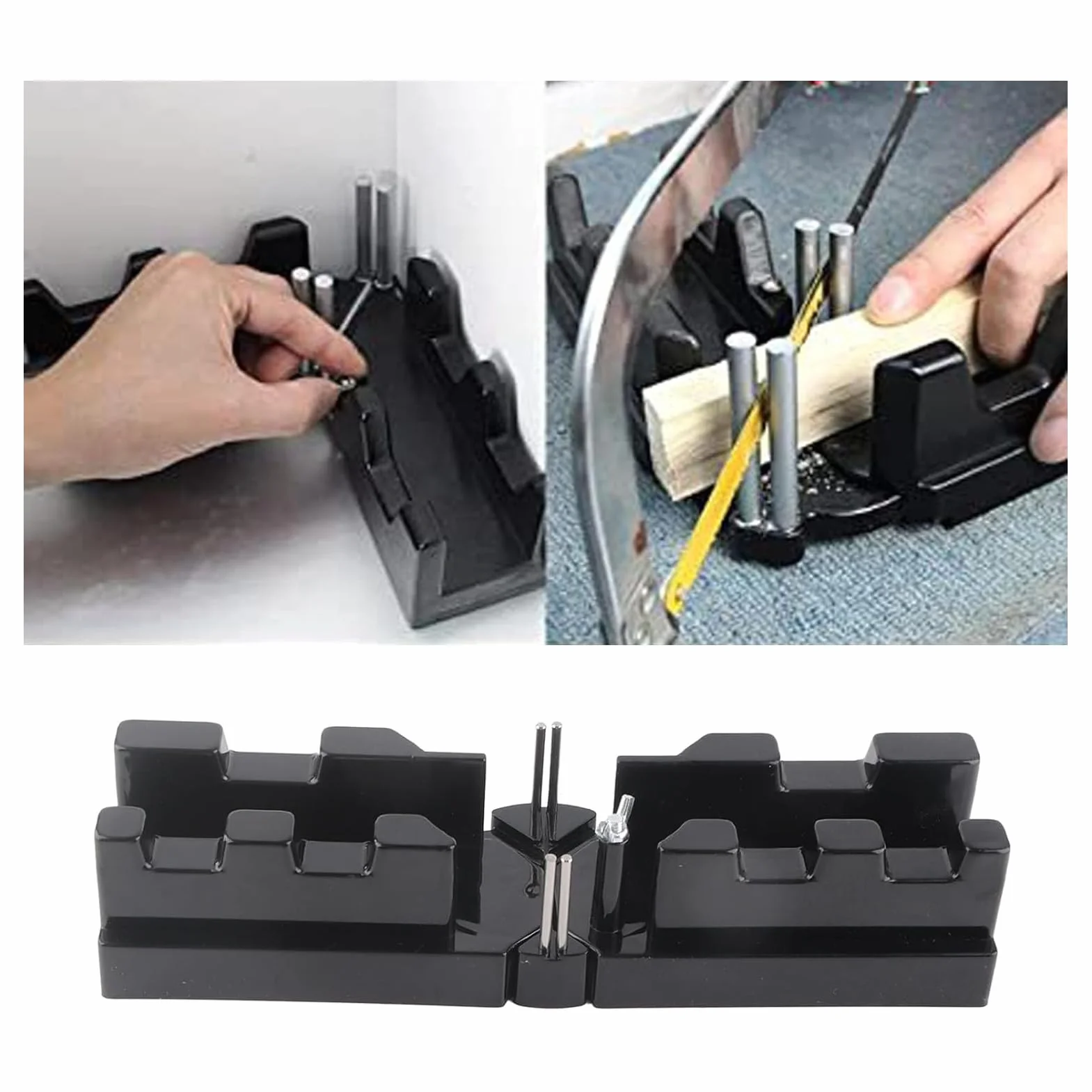 Herramienta de corte de esquinas Mitre 2 en 1, cortador de tuberías decorativas portátil para instalación de ingletes