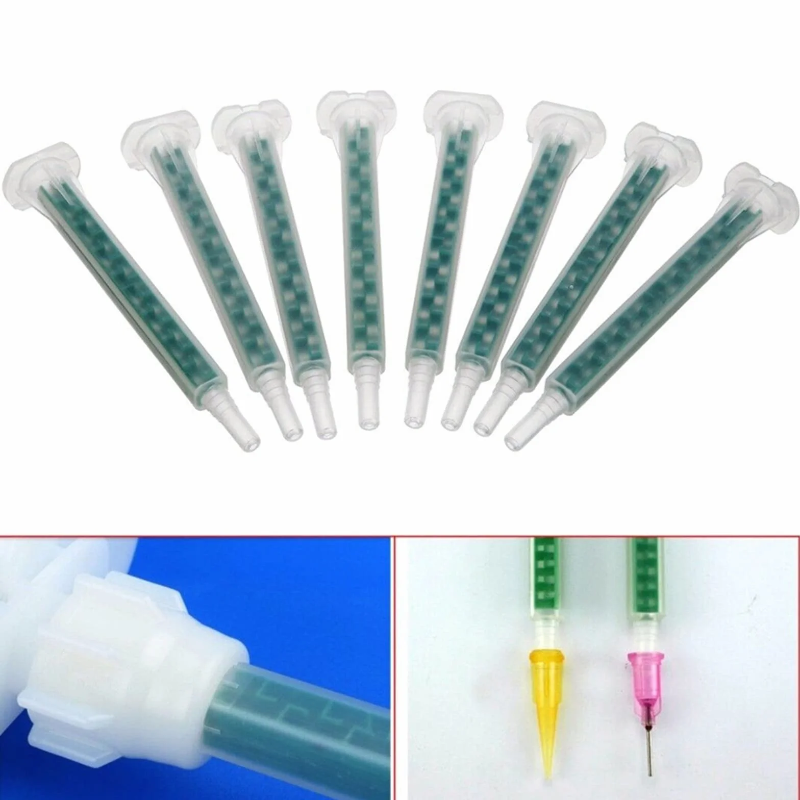 BODYA 100 unids epoxi mezcla boquillas punta mezclador plástico tubo resina dos componentes para AB cartucho pistola