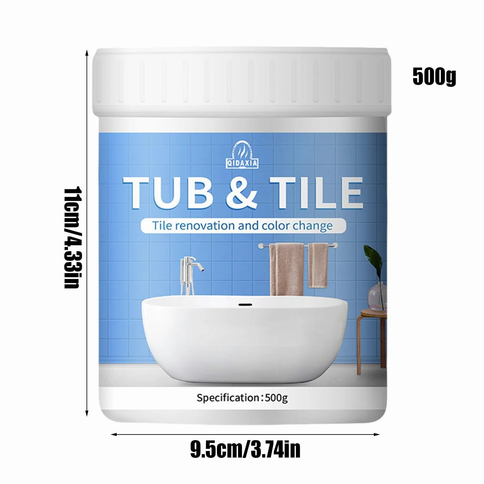 Bathroom Tile Paint Kit, Water Based Quick-Dry Bath Refinishing Kit, Bathtub Cover-up Kit, Water Based Paint For BaBath Tile Refinishing Kit, Bathtub Paint Water Based For Bathtubs, Sinks, Countertops