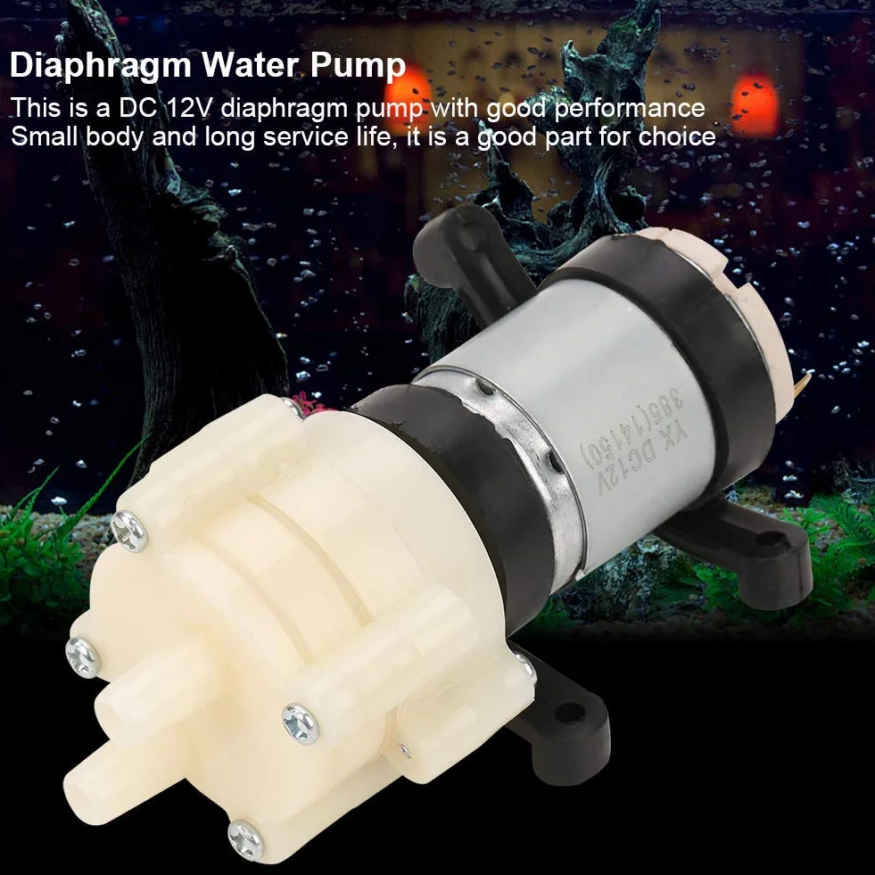 Bomba Agua Diafragma 12V Mini 1,5-2 L/min para Máquina de Té