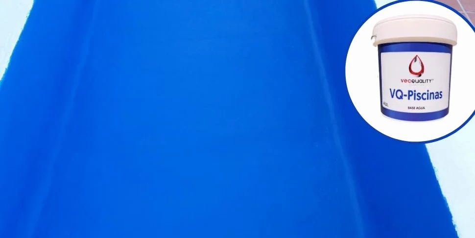 Pintura Piscina Al Agua 4 Litros RESISTENTE a Productos Químicos y Rayos UV (Azul Intenso)