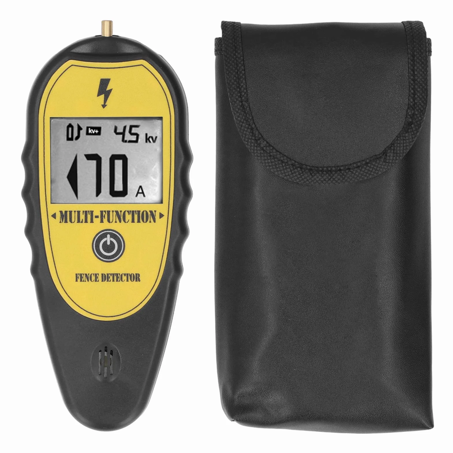 Probador de Cercas Buscador de Fallas, Pantalla LCD Medidor de Voltaje para Cercas Eléctricas Voltios de hasta 15 KV, Detector de Cercas Eléctricas Portátil Probador de Voltaje para Granjas de Ganado