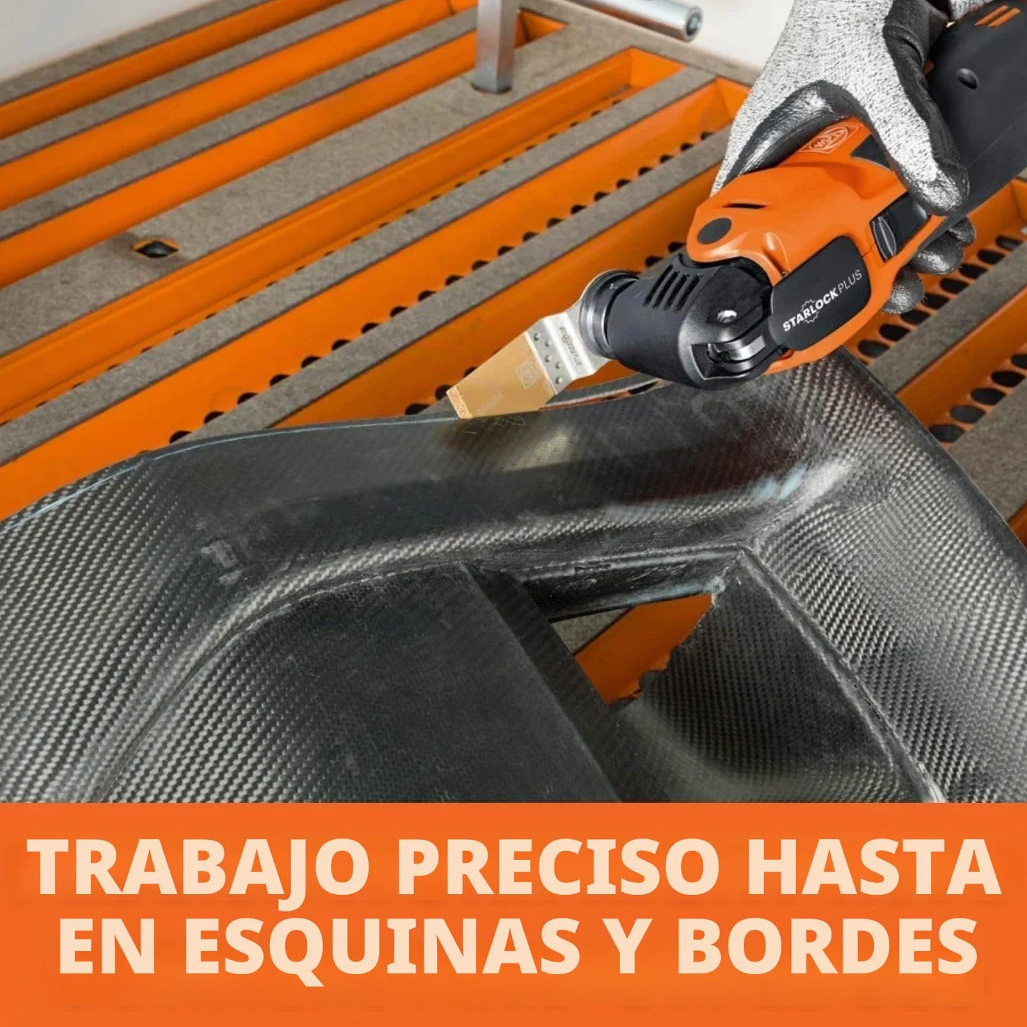 FEIN Disco de sierra E-Cut HM, Ancho 35 mm, Longitud 50 mm, Alojamiento StarlockPlus, para cortar fibra de carbono y de vidrio, cortes precisos y cortes cortos, ideal para esquinas y cantos
