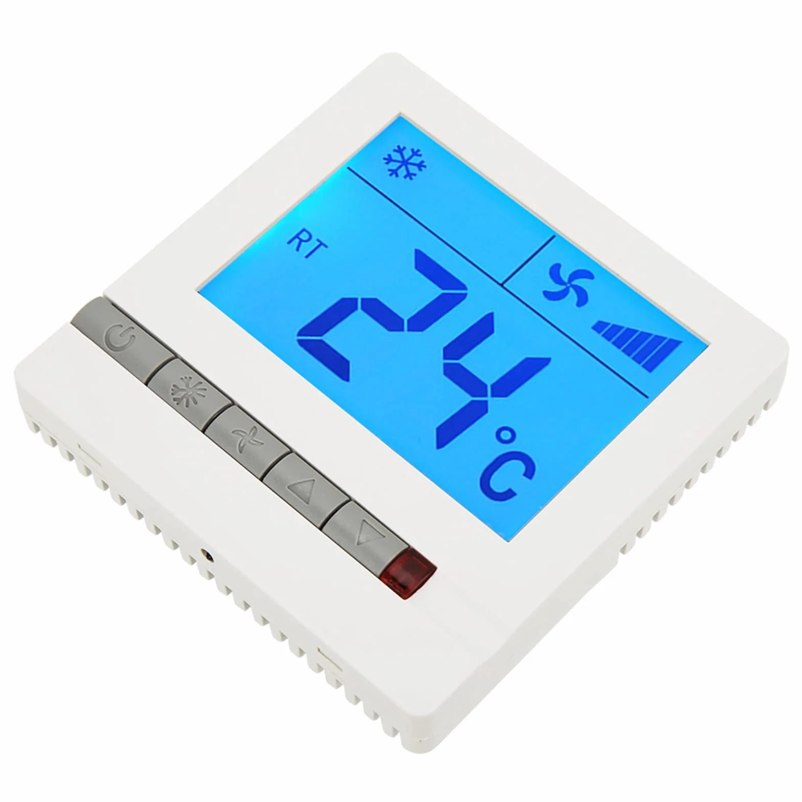 Termostato Digital Fan Coil con Retardo LCD, Protección del Compresor 1 Galón Unidad Bobina Ventilador Controlador Bolsa Planta