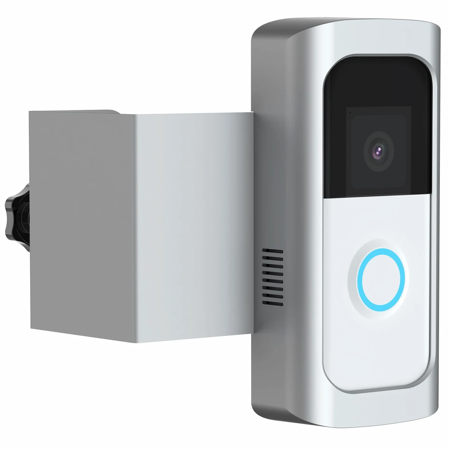 Soporte antirrobo para timbre de video, soporte para puerta de timbre sin perforación, compatible con timbre de video 1/2/3/4/(versión 2020)/timbre de batería Plus/Pro para casas, apartamentos,
