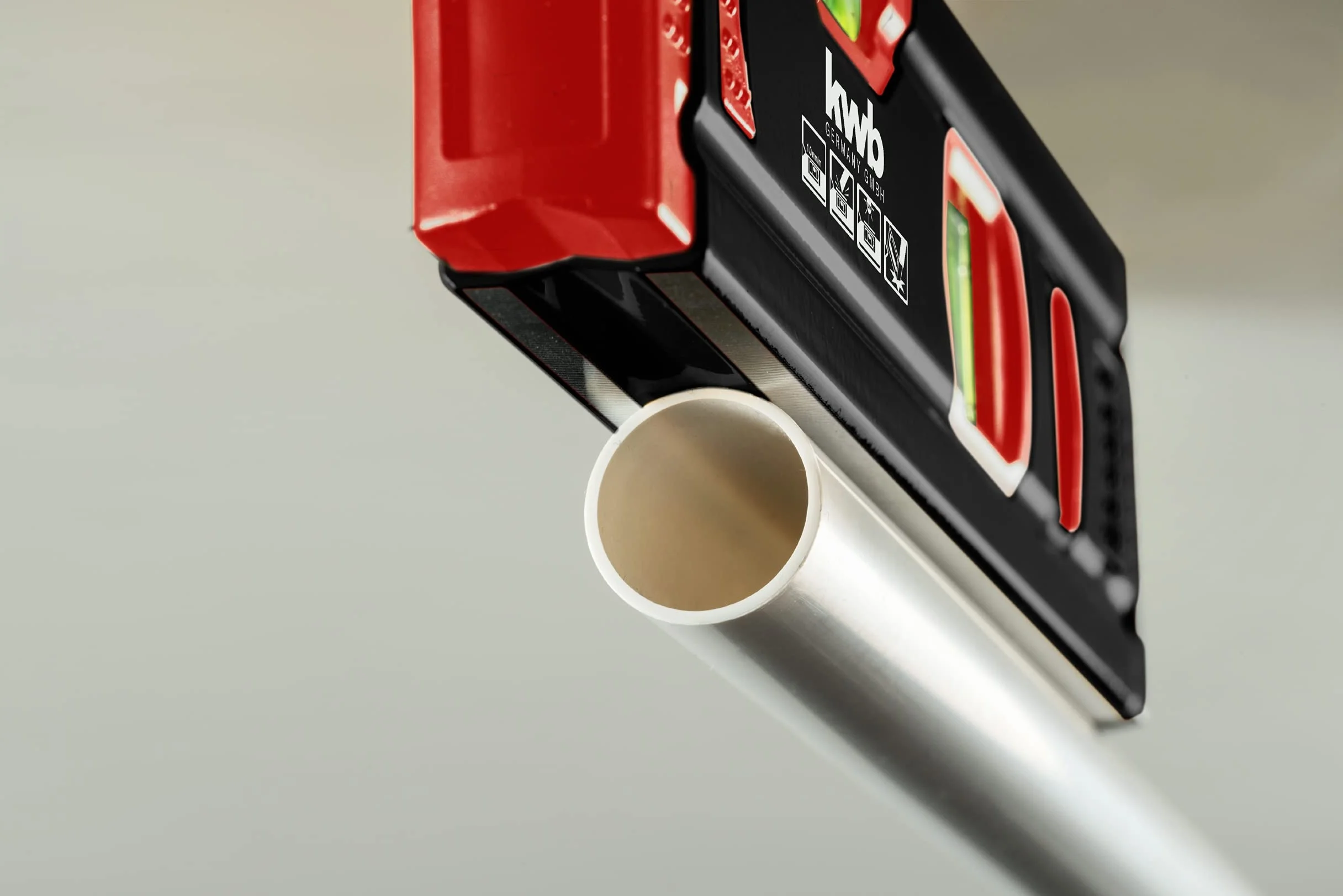 kwb Nivel de burbuja de aluminio 20 cm 1 burbuja horizontal vertical precisión