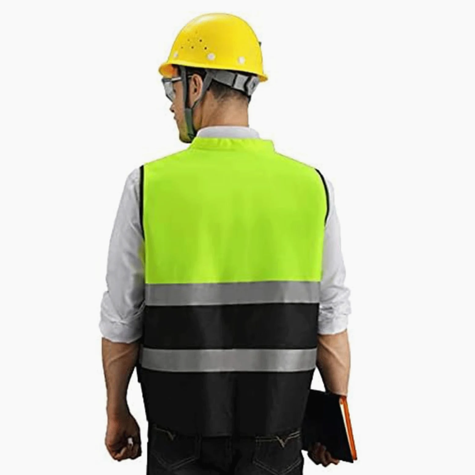 Chaleco de Seguridad Chaleco de seguridad ligero Chaleco reflectante de construcción con cremallera Traje reflectante de alta visibilidad Chalecos reflectantes de seguridad simples Portátil