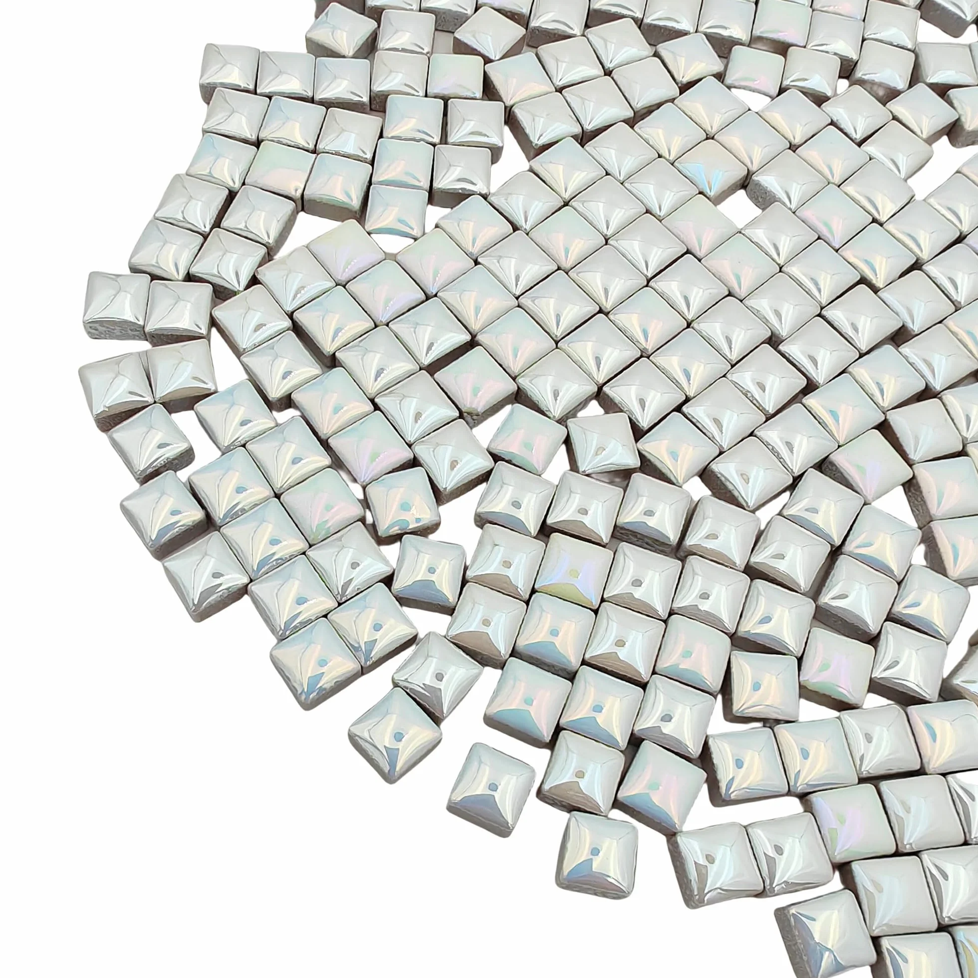 Azulejos cuadrados de mosaico de cerámica de 500 g, 500 piezas de 1 x 1 cm, hechas a mano, piezas creativas de micro mosaico para amantes, proyectos de mosaico de bricolaje y decoración del hogar