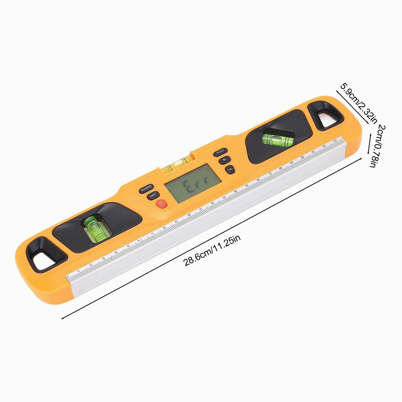 POENVFPO Nivel Digital, Pantalla LCD, Nivel Electrónico Multifuncional y Transportador para Ángulos y Pendientes, Renovación del Hogar, Proyectos de Carpintería
