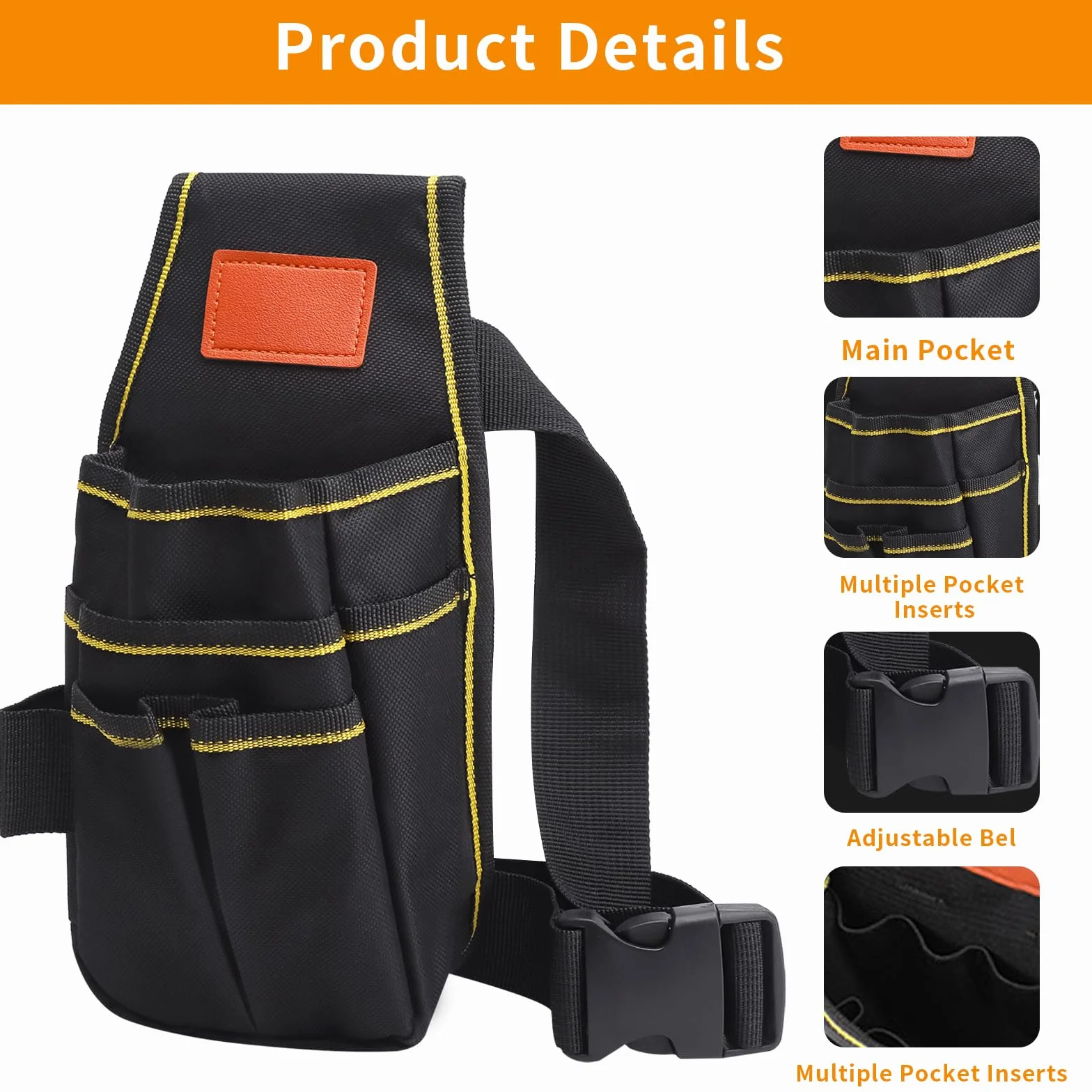 APOMOONS 600D Oxford Werkzeugtasche Gürteltasche Werkzeuggürtel Herren Multi-Purpose Organizer